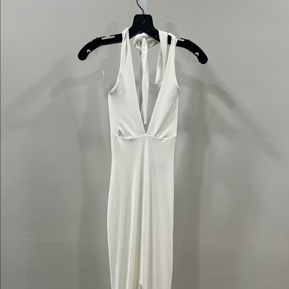 Nookie x REVOLVE Illegal Halter Gown in White - Picture 4 of 13